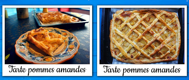 Tarte aux pommes et au amandes